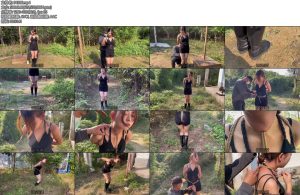 [龙飞原创] 脖子勒紧和膝盖连起来呼吸困难行走折磨难受刺激全程嗷嗷叫花花-丝依依