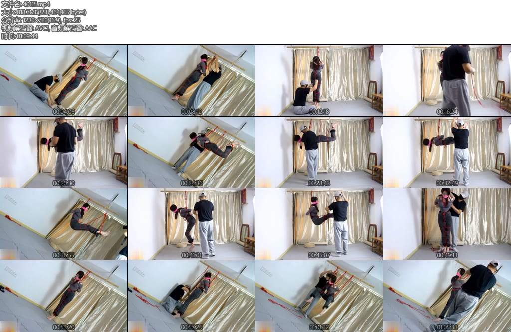 [魅影空间] 楠楠日常紧身牛仔裤调教本期车模楠楠越来越接近M了70分钟超长片足缚M分腿吊紧缚踮脚吊驷马-丝依依