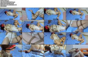 [菠萝摄影] 捆绑暴力调教玩弄xia体分腿缚蕾丝内内大屁股快速鞭打蒙眼口球流口水-丝依依