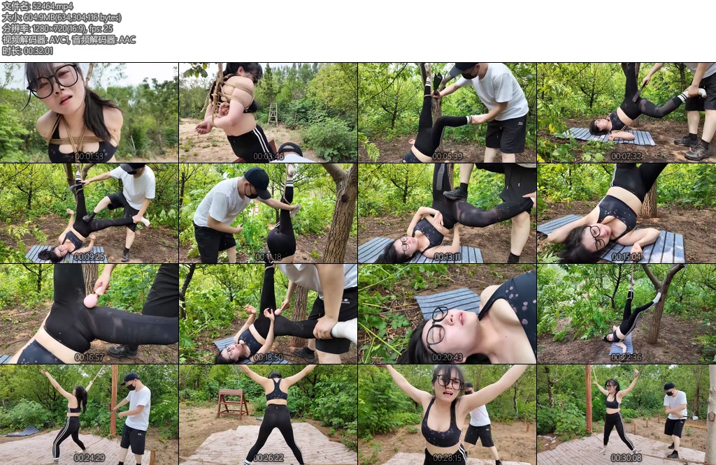 [李大侠] 惩罚小遥之木马单腿倒吊下-丝依依