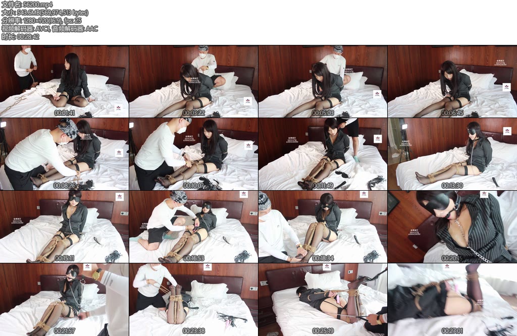 [金鹰绳艺] 和巨乳女同事的欢乐出差-丝依依