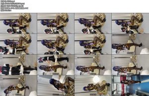 [此间鸽者] 紧身皮衣COS雷电将军紧缚户外露出脱缚逃跑挑战-丝依依