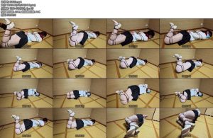 [渎竺原创] 动漫图复刻日常服装后手缚驷马拘束-丝依依