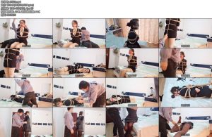 [亚洲绳艺] 黑色OL套装肉丝加古典裙 各种口塞,多重绳子加单手套 TK-丝依依