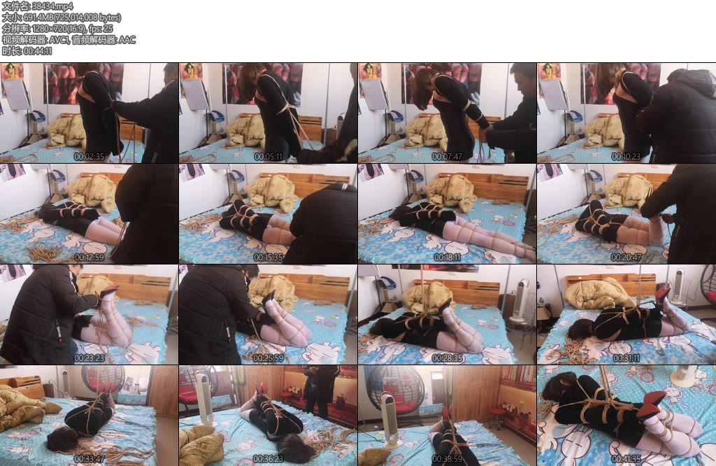 [逸客绳屋] CD绳模黑裙驷马-丝依依