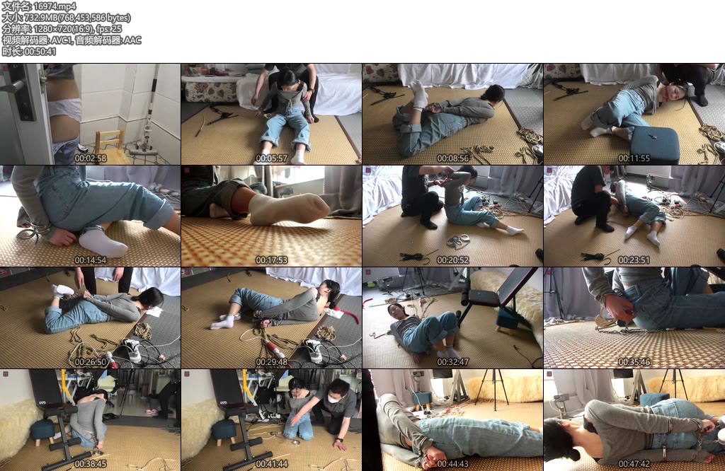 [绳之韵] 新晋乖奴小软镣铐游戏（第三集）亮点增多，难度升级！-丝依依