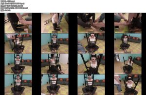 [鑫鑫原创] 瑜伽裤美女锁铐体验翘臀美女瑜伽紧身裤犬化手铐脚铐木架铐-丝依依