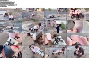 [媚娘原创] 狗奴安沐室外调教放置第一部-丝依依