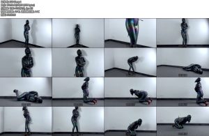 [无脑鱼] 女孩的紧身衣拘束站立惩罚12cm高跟站立拘束具全身Zentai全包强制gc-丝依依