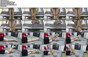 [新月原创] 玉箫定拍真实自缚驷马td忍耐裸足绑带凉鞋绑脚趾绑鞋跟全程挣扎-丝依依