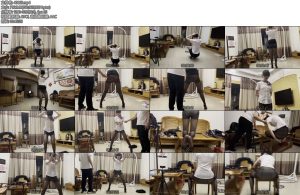 [缚予原创] 黑丝职业装鞭打惩罚（上）小m皮皮被要求穿上高跟鞋和黑丝职业装以各种羞耻姿势-丝依依