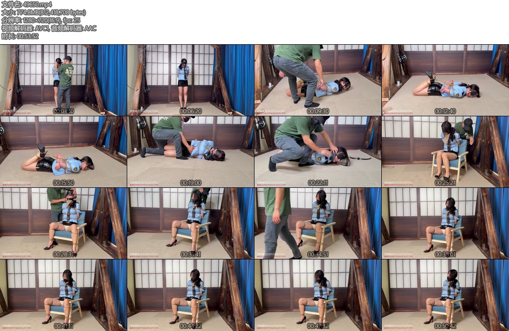 [试炼原创] 女警校花解救人质失败反被紧缚蹂躏原味丝袜堵嘴-丝依依