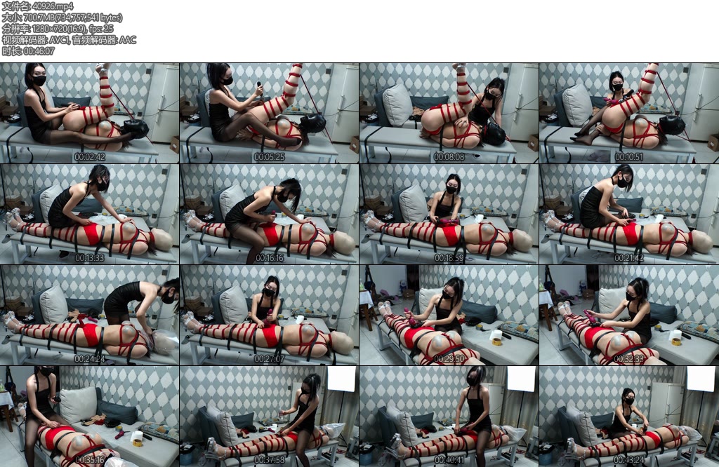 [安安的安] 墨月与安安全身肉丝超严厉捆堵无情硬核强制榨汁墨月黑丝女王气场全开-丝依依