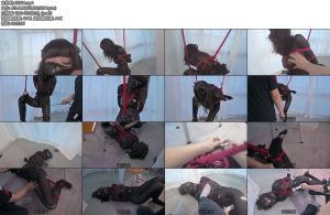 [惩戒学园] 惩戒魅魔（2）片足吊调教驷马捆绑撕袜爆衣攻击皮鞭棒子打屁股性感小魅魔满地打滚求放过-丝依依