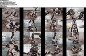 [亚洲绳艺] jk女学生百合调教女特工-丝依依