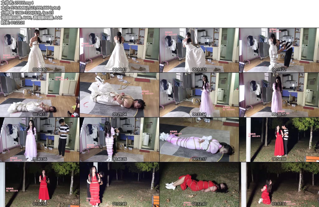 [子衿原创] 琳琳婚纱礼服古装蛇缚驷马，首次尝试室外，怕被路人看到，快要吓死了-丝依依