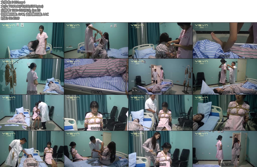 [一绳有你] 特殊治疗某院女医治疗精神病女孩绳疗多日恶化院长训斥女医五花日式捆绑椅子上惩罚最后结局两女孩使计把院长捆了-丝依依