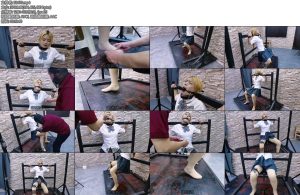 [飞天原创] 今天把JK女毒犯希希紧锢在拘束架上把脚钉固定在脚底上把钢针扎在胸上在把郊狼贴片包住钢针用最大电量276电击最后是什么结果-丝依依