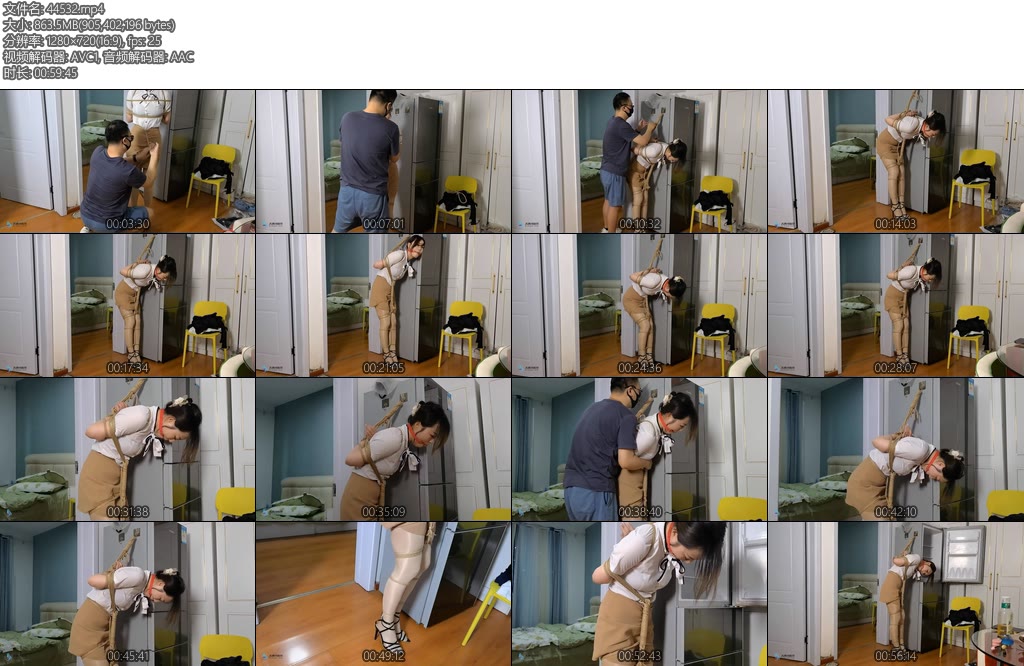 [JS原创] 哈妮日式放置挣扎日式高跟挂在冰箱上-丝依依