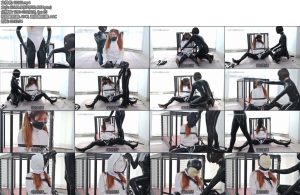 [FSS原创] 工乳胶Dove与KIKI的4层头套呼吸游戏乳胶百合女虐女长靴拘束衣呼吸头套乳呼吸抑置zxplaybreathplay-丝依依