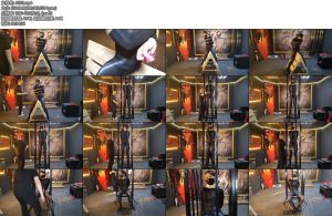 [随心原创] 杨蕊黑色马油丝袜连体衣痛苦的木马和站笼-丝依依