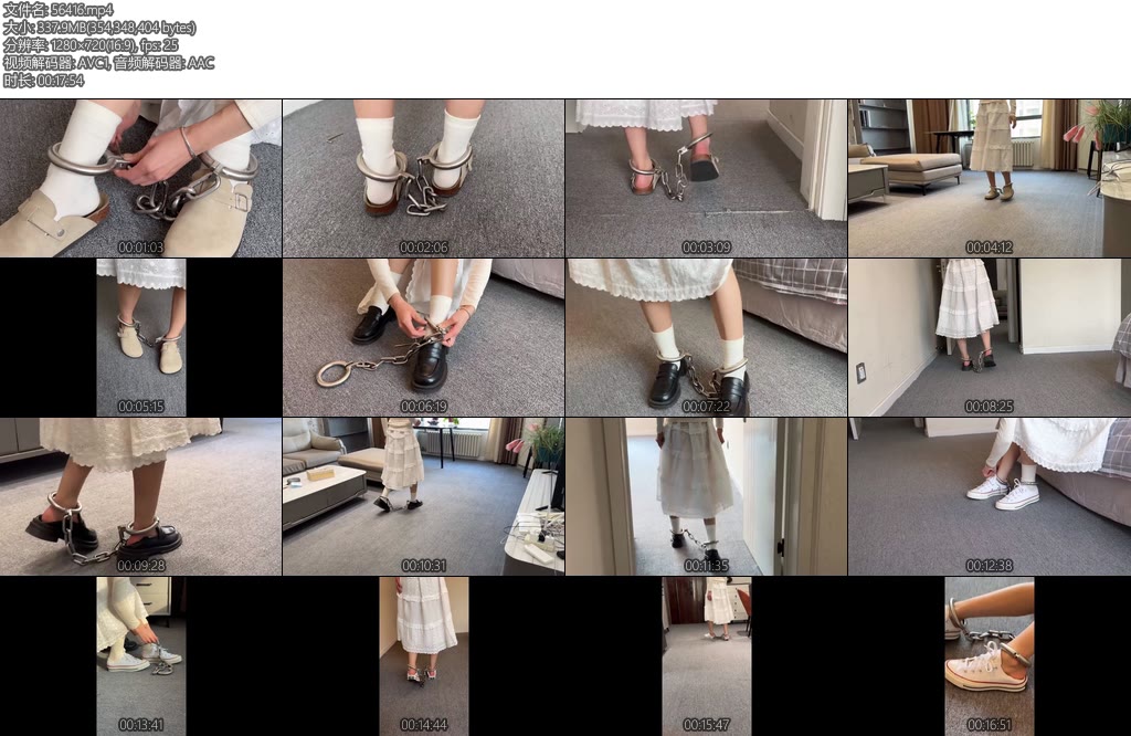 [布莱恩] 甜系女孩的1·5kg脚镣体验测评勃肯鞋小白袜小皮鞋帆布鞋-丝依依