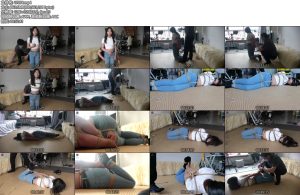 [绳之韵] 有点叛逆与野性的小luoli娃娃，脏棉袜、露脐小T恤、牛仔裤，痛苦的新人直臂驷马训练课-丝依依