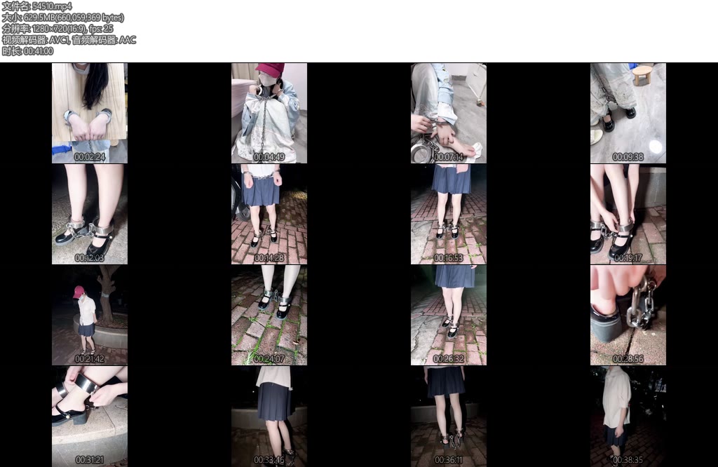 [布莱恩] 木枷与十斤重镣严厉锁具下的女大学生-丝依依