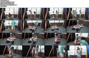 [试炼原创] 双人股绳配重惩罚自救堵嘴郊狼股绳肉丝光脚自救惩罚-丝依依