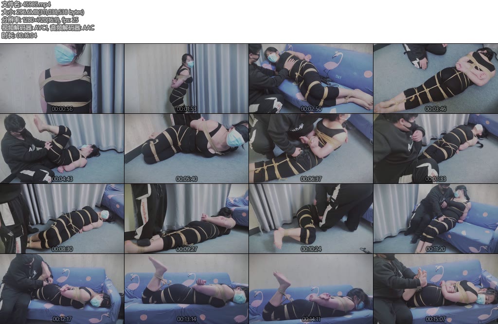 [朱雀雀] SY绑缚挠脚心打屁股-丝依依