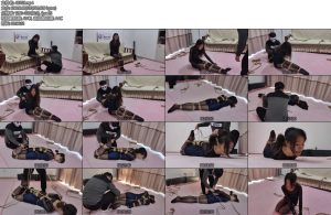 [素人原创] 研究生小美女晓麦全身捆绑直臂紧缚驷马绳子勒嘴极限抬头放置难受坚持-丝依依