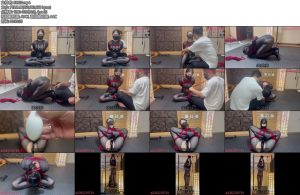 [悦感日记] 情趣店老板娘连体黑丝发光G塞海老缚跳dan绳责-丝依依