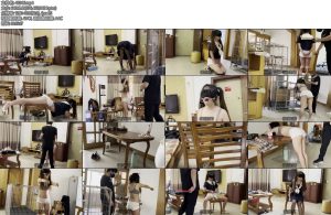 [缚予原创] 新m薇薇内裤各类羞耻SP体罚1小时多完整版小m被要求穿黑丝高跟鞋水手服蛙跳深蹲戴口枷扎马步并以各种羞耻姿势被主人打屁股-丝依依