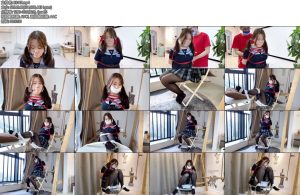 [默示录] 缚艺录 可爱的双马尾小B这次尝试简单的绳艺拘束后固定在椅子上虽然努力挣扎后无果但是她还挺享受拘束的娱乐-丝依依