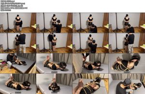 [玩奴原创] 文静妹子超紧蛇缚驷马初绑带马具口罩口球裸足绑脚趾挣扎-丝依依