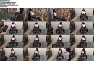 [随心原创] 杨蕊吊带牛仔裤郊狼电击数据检测从20开到100的真实极限测试浑身针扎颤抖-丝依依