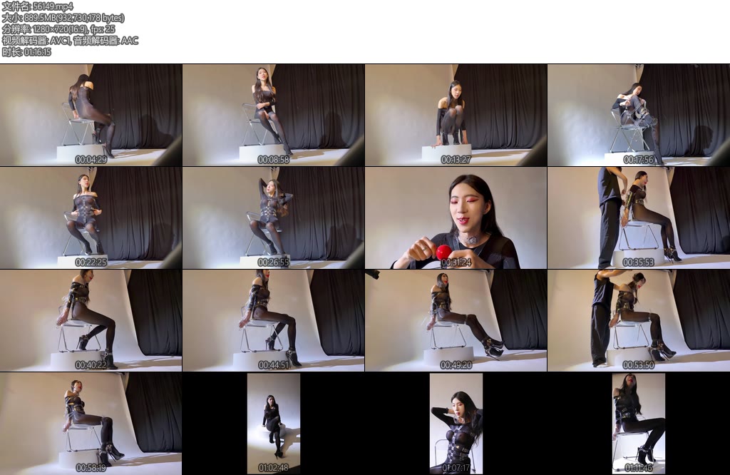 [面具原创] 面具男 诱骗18cm高跟黑丝伪娘纯拍写真的客人自己给自己穿上拘束道具落入圈套成为姓奴绳奴-丝依依