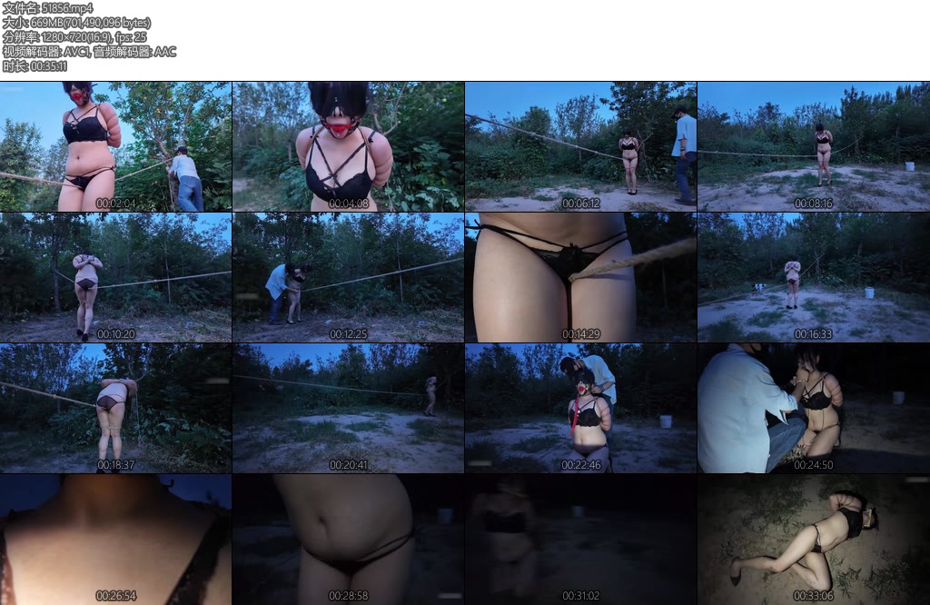 [一绳所爱] 姜晓岚野外五花紧缚走绳刑-丝依依