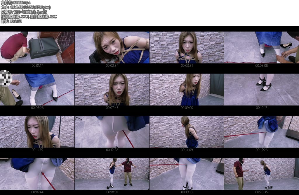 [飞天原创] 倒霉的少女月仙儿在光天华日之下遭抢劫,被迷晕后装进行礼箱拉到密室里玩弄-丝依依