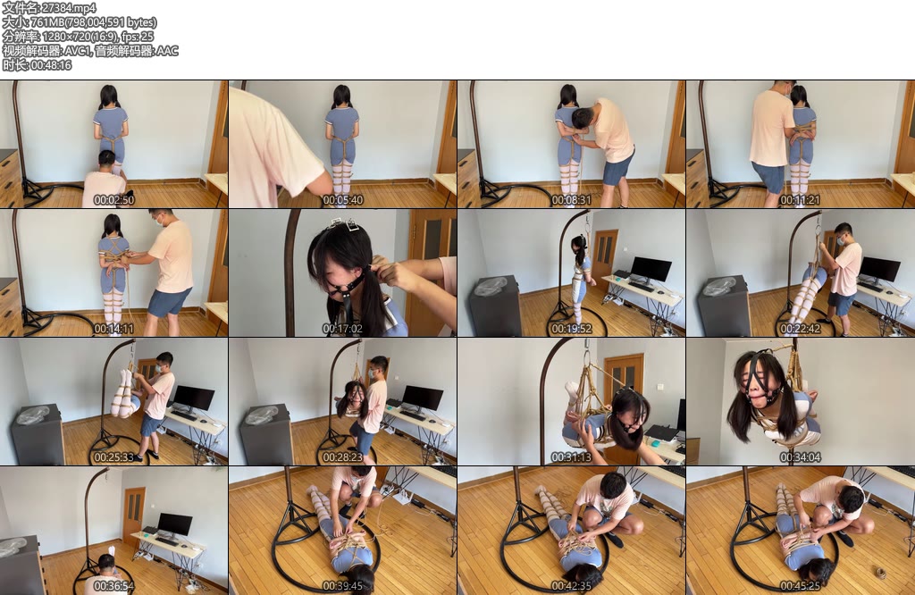 [WN原创] 真实约绑意外超级吊缚下的妹子直接无法呼吸到气绝绝望的妹子与慌乱的博主-丝依依