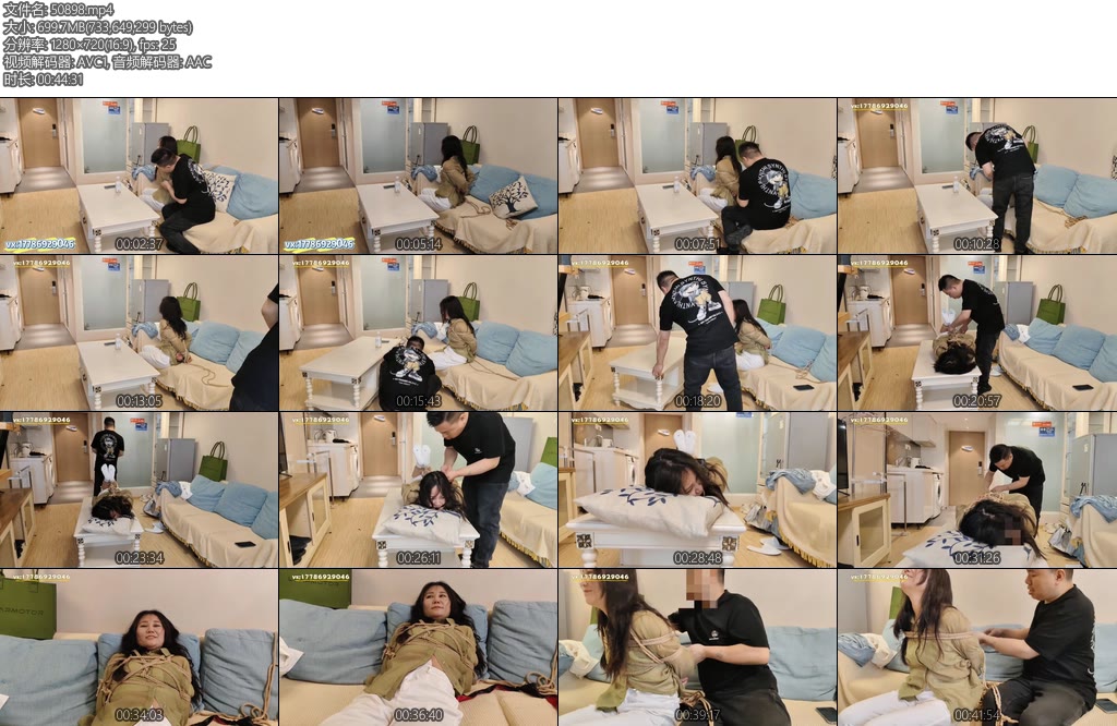 [笨鸟原创] 新模特新疆丽丽面试绳模下集-丝依依