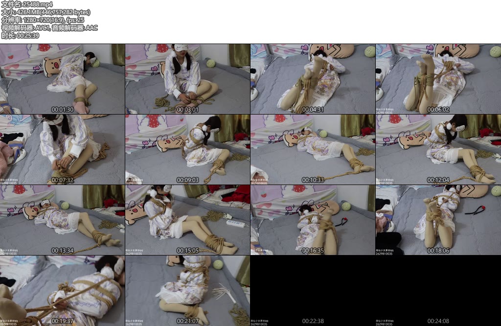 [荷仙原创] 菲然妹妹的脱缚挑战 在黑暗中挣脱绳索 菲然篇-丝依依