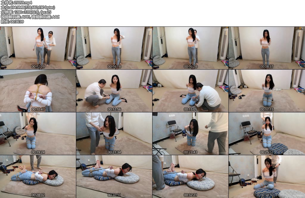 [随心原创] 准空姐夏云试镜 五花驷马-丝依依