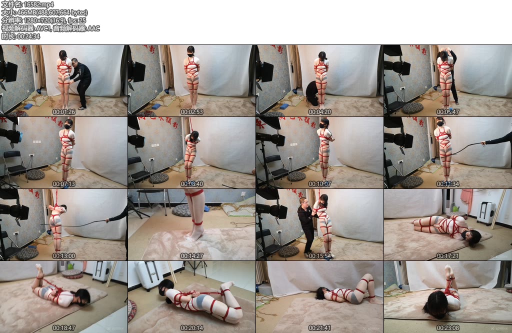 [束缘阁] 杨蕊 站在泡沫上的平衡训练 脚尖垫 鞭打 驷马匍匐-丝依依