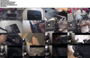 [闪闪原创] 闪闪工作室 行李箱中的娃娃人形闹市穿行街头放置呼控的双视觉全记录-丝依依