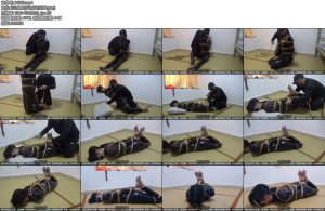 [新月原创] 彩依皮衣库里斯股绳超紧并肘直臂驷马蒙眼堵嘴身材很棒的女孩-丝依依