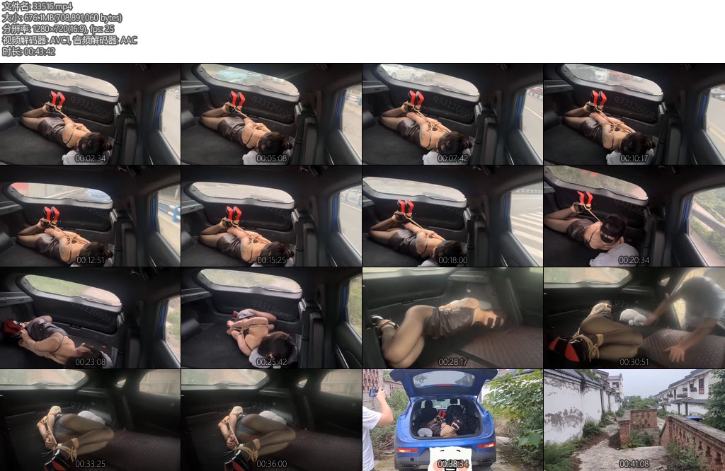 [欢乐谷] 行李箱绑架少女到废弃荒野别墅tiaojiao（中）-丝依依