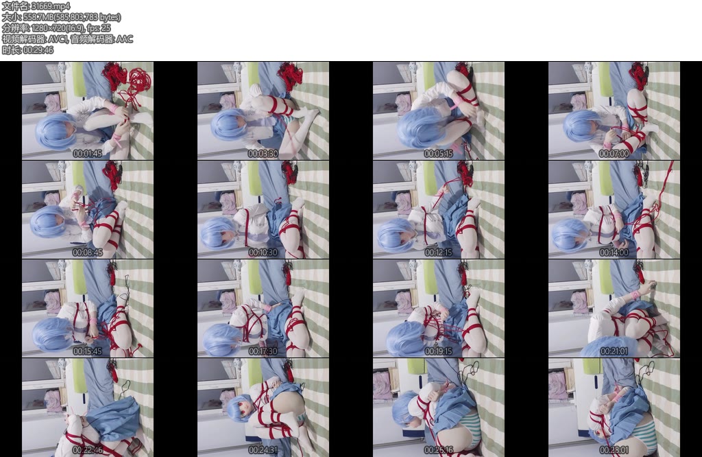 [亚洲绳艺] 天天的团缚自缚-丝依依