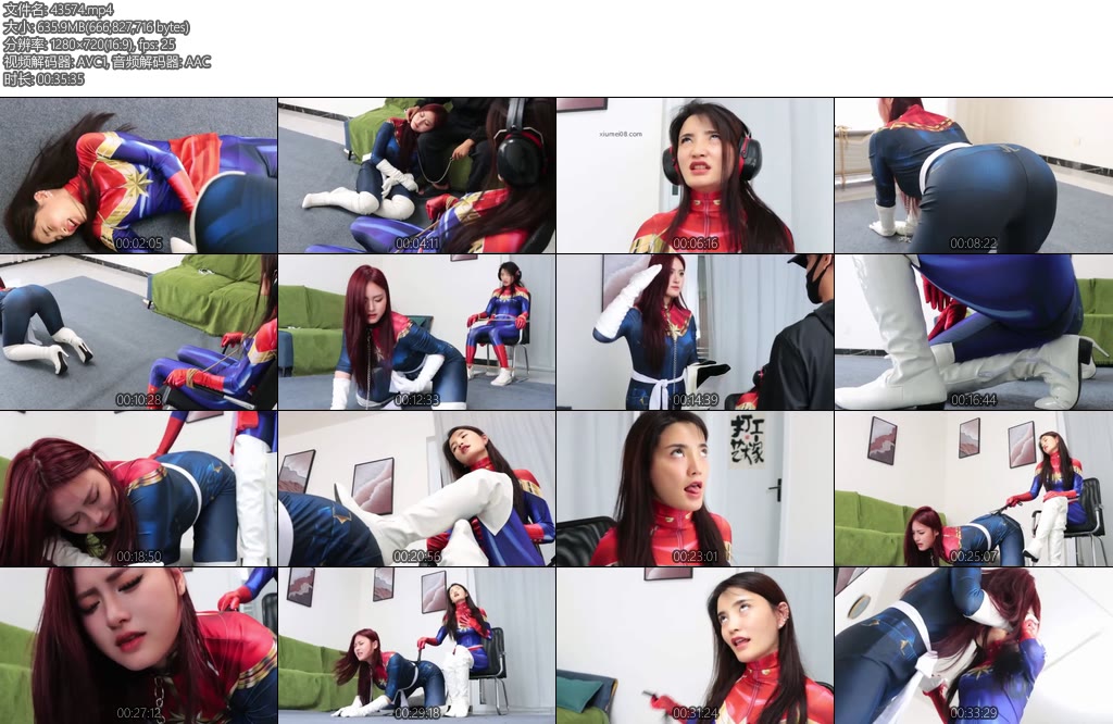 [亚洲绳艺] DYK女超人的堕落下集母女受困-丝依依