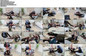 [亚洲绳艺] 甘雨和申鹤师妹玩的绳子游戏伪娘-丝依依